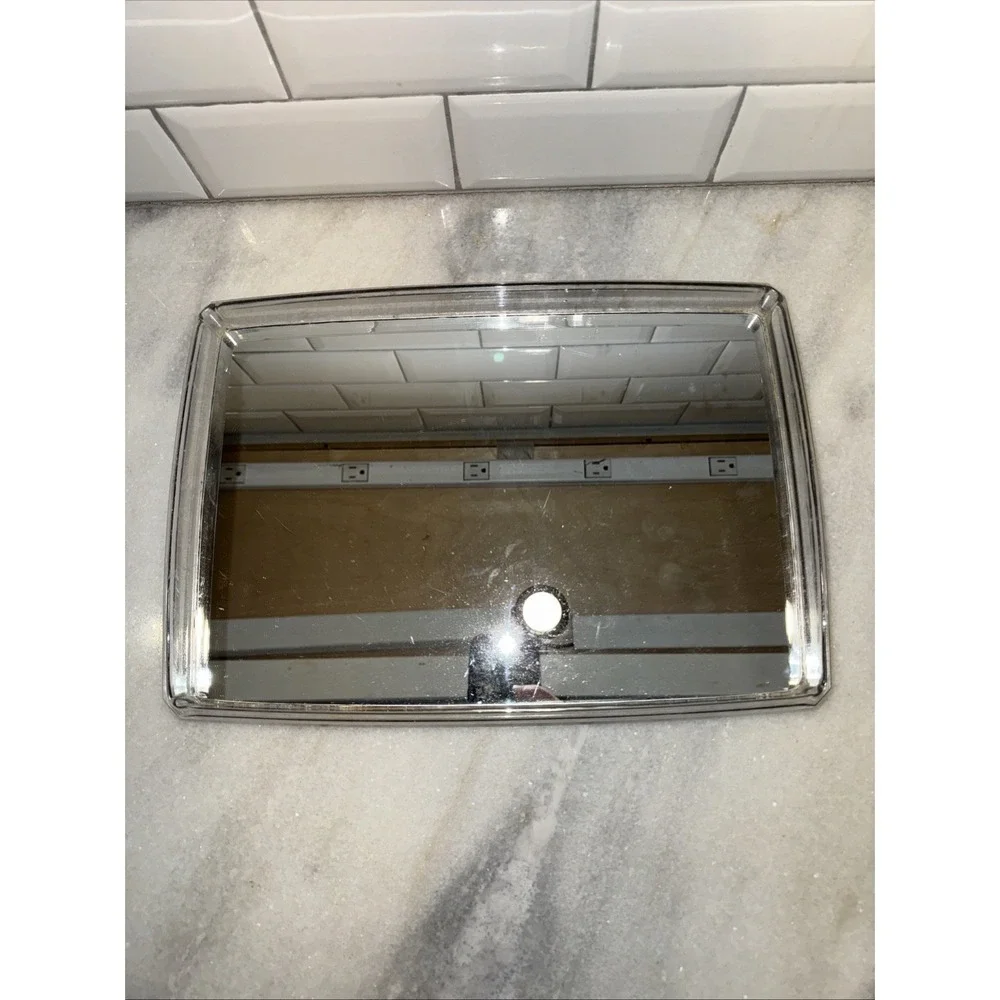 Vintage Vanity Lucite Acrylic Mirrored Tray Mid Century Modern‎ GW993